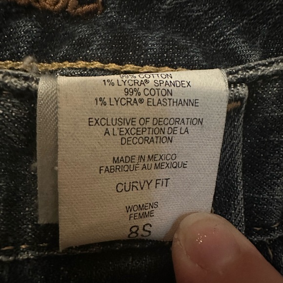 Eddie Bauer 8S curvy boot cut jeans. - Picture 3 of 3